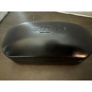 COACH New York Black Hard Clam Shell Eyeglasses Sunglasses Case
